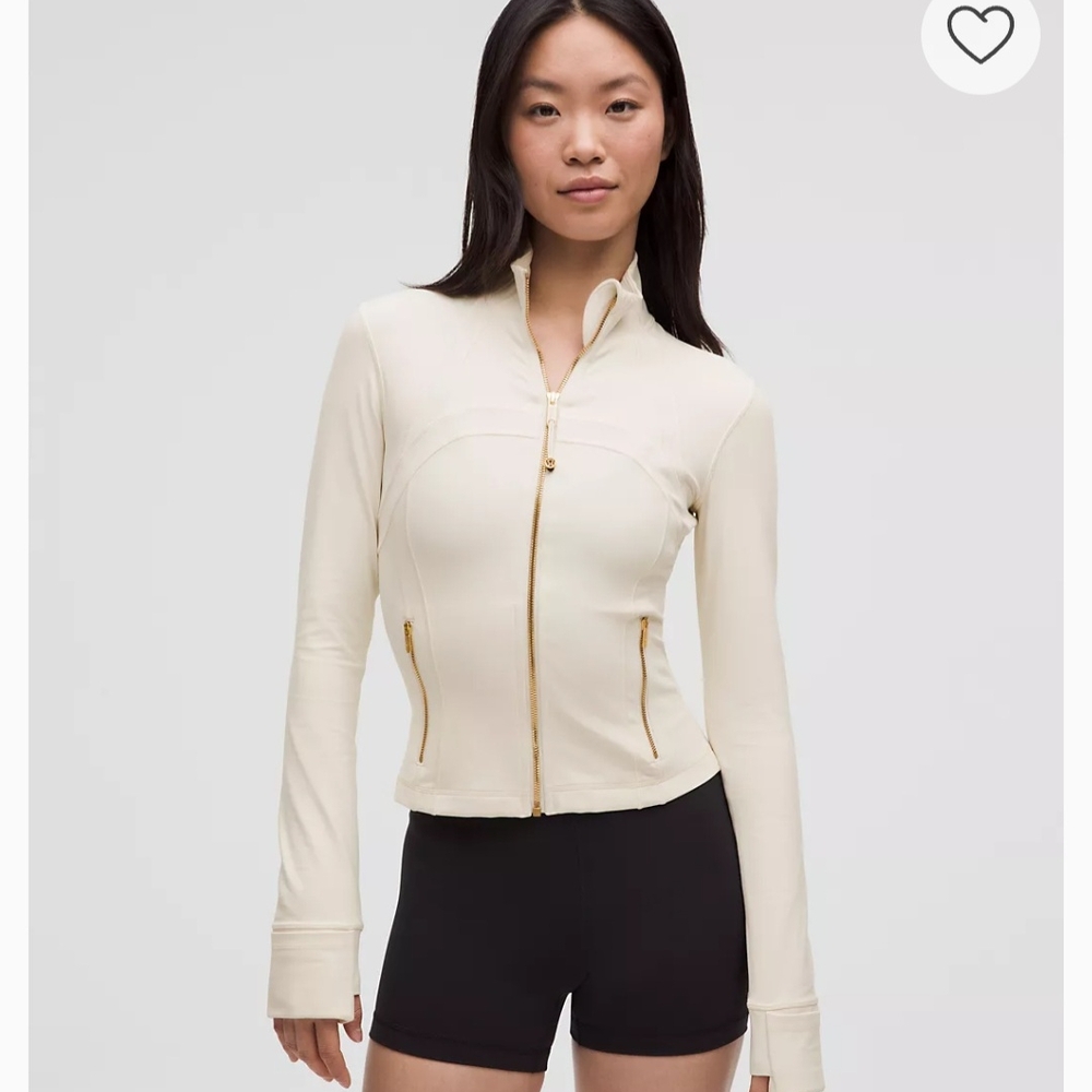 Lululemon Athletica Cream Zip-Up Jacket